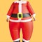 Inflatable Santa Adult Costume with Battery Operated Fan for Holiday Fun